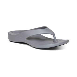 Aetrex Womens Maui Sandal In Grey