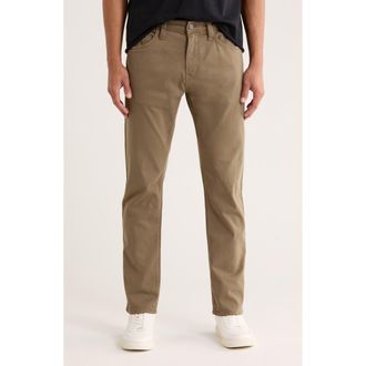 Mavi Jake Slim Fit Twill Pants in Olive Twill at Nordstrom Rack, Size 31 X 32