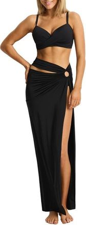 Sea Level Australia Essentials Edit Sarong in Black at Nordstrom, Size Medium