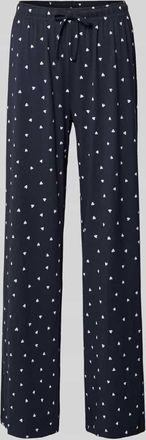 Jake*s Casual Pyjama-Hose mit elastischem Bund in Dunkelblau, Größe XXL