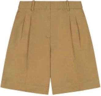 Circolo 1901 Bermuda Vita Alta - Dames - Korte Broeken - Bruin - XS - Katoen - Korte Broeken