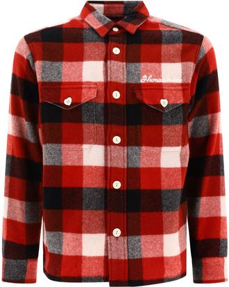 Human Made checked print shirt - men - Wool/Nylon - S - Red