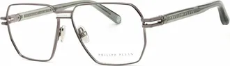 Philipp Plein Demo Rectangular Mens Eyeglasses VPP114M 0509 58