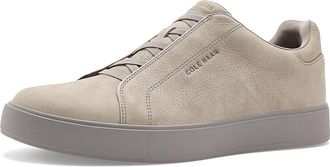 Cole Haan Grandpro Luxe Slip-On Sneakers Mens Shoes Ironstone Nubuck/Ironstone : 10.5 D - Medium, Leather/Textile