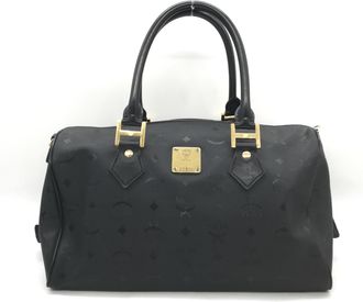 MCM MCM Visetos Monogram Boston Womens Bag (Pre-Owned)