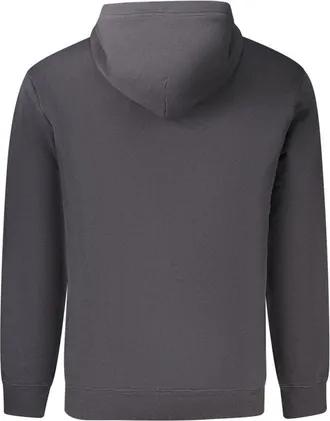 Napapijri Logo-Printed Cotton Hoodie - Gray