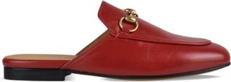 Gucci Princetown Mule - Dames - Slip ons - Rood - 34 EU - Leer - Schoenen