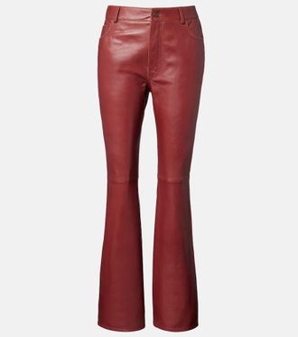 Chlo&eacute; Chlo&eacute; Leather flared pants