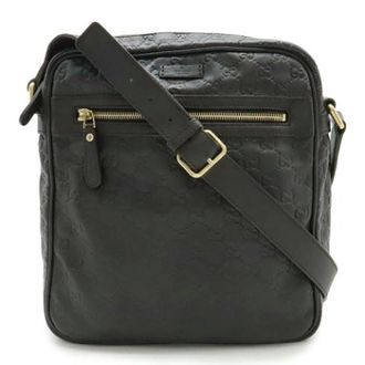 Gucci Vintage, unisex, Bruin, ONE Size, Leer, Pre-owned Vintage Leren Crossbodytas