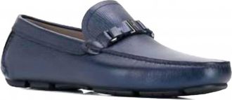 Ferragamo Mens Slip On Antigua Driver Loafers In Blue