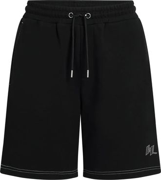 Karl Lagerfeld Shorts con cuciture a contrasto - Nero