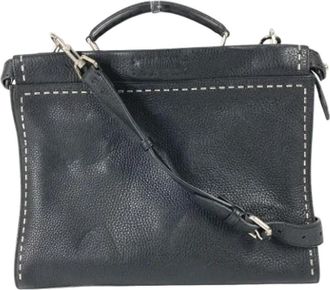 Fendi Pre-owned Leather fendi-bags - Heren - Vintage Handtas - Zwart - ONE Size - Vintage