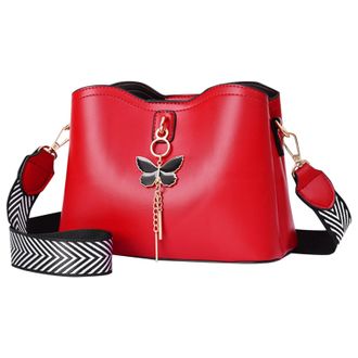 Generic Crossbody Purses For Women Casual Adjustable Strap Shoulder Bag Small Shoulder Bag for Men (Red, One Size)
