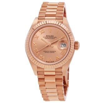Rolex Lady-Datejust 18kt Everose Gold Automatic Ladies Watch M279175-0027