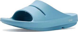 Oofos Slide Sandals Ocean Blue : Mens 13 - Womens 15 Medium, Synthetic