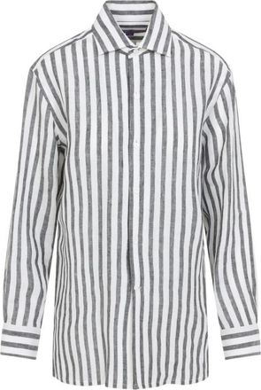 Ralph Lauren Black White Regular Stripes Shirt