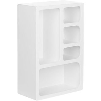 Beliani Beliani - Estantería minimalista mdf 5 compartimentos blanco Greeley