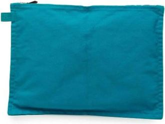 Herm&egrave;s Pre-owned Clutches, female, Blue, Size: ONE SIZE Pre-owned Canvas Pouch