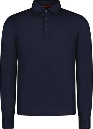 Isaia Polo in lana - Blu