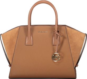 Michael Kors Stijlvolle Kalfsleren Handtas - Dames - Handtassen - Bruin - ONE Size - Leer - Tassen