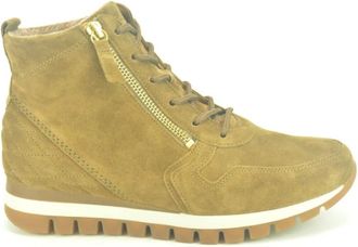 Gabor Camel Veterschoenen - Dames - Veterlaarzen - Bruin - 38 EU - Leer - Schoenen