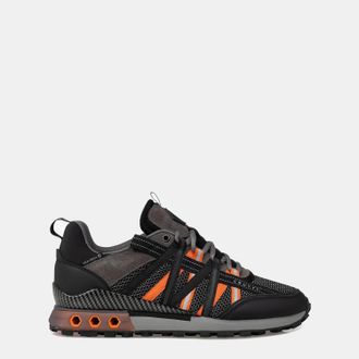 Cruyff Mens Cruyff Fearia Hex-Tech Trainers in black orange