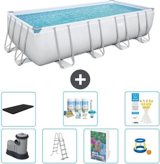 Bestway Piscina Bestway Power Steel Rectangular - 549x274x122 Cm - 8-piezas S548