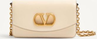 Valentino Garavani Valentino Garavani Vain Clutch Bag In Shiny Calfskin Wo