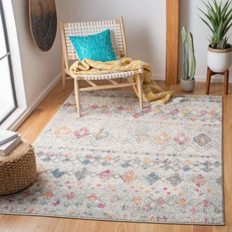 Safavieh Madison Machine Made Area rug, Grey / Gold Bohemian Style Easy Care