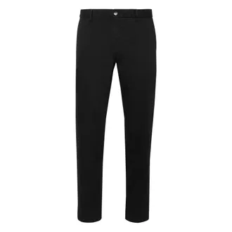 Philipp Plein Heren, Broeken, Zwart, Maat: XS Leer