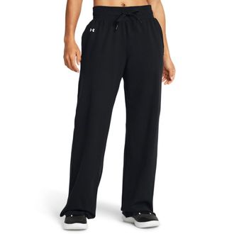 Under Armour Womens Motion Open Hem Pants, (001) Black / / White, Medium