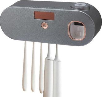 OEM Soporte Para Cepillos De Dientes Con Luz Uv, Taladro, Soporte Magn&eacute;tico Para Cepillos De Dientes, Limpieza Inteligente De Cepillos De Dientes