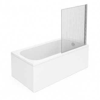 Villeroy & Boch Ba&ntilde;era Recta Villeroy & Boch Oberon Quaryl 180 X 80 Cm + Mampara Derecha Aurys Raywall Cromada