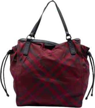 Burberry Pre-owned Buckleigh Tote Bag - Dames - Vintage Shopper - Rood - ONE Size - Leer - Vintage