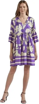 Caf&egrave;noir Maxi Bloemjurk - Dames - Korte kleedjes - Veelkleurig - S - Kleedjes