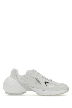 Givenchy White Mesh And Synthetic Leather Tk Mx Sneakers