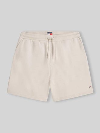 Tommy Jeans Relaxed Fit Bermuda aus Baumwoll-Mix mit Tunnelzug in Beige, Gr&ouml;&szlig;e XXL