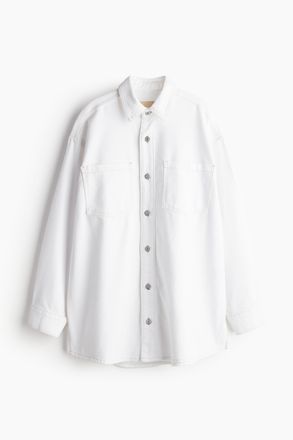 H&M Feather Soft Denim shirt - White