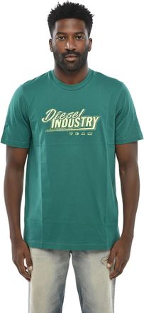 Diesel Green Graphic Logo T-Shirt
