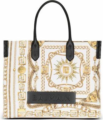 Balmain B-Army Medium Tote Bag In Printed Canvas in Gold at Nordstrom