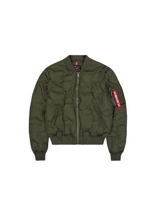 Alpha Industries Winterjacke ALPHA INDUSTRIES MA-1 Emb. Logo Puffer, Herren, Gr. XXL, gr&uuml;n (schwarz olive), Obermaterial: 100% Polyester; Futter: 100% Polyester; F&uuml;llu