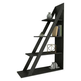 Dmora Biblioteca Camaiore, Estanter&iacute;a 3 Niveles, Instalaci&oacute;n Libre, Estructura Vertical, 100x30x150h Cm Negro Antracita