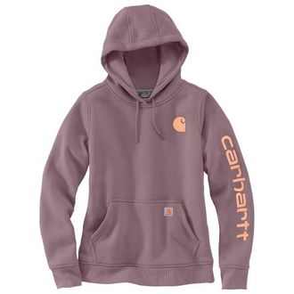 Carhartt Work in Progress Clarksburg Logo Sleeve Sweatshirt Hoodie f&uuml;r Damen | braun