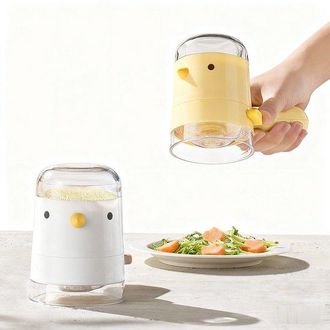 OEM Botella De Sal O Pimienta, Dispensador De Especias Recargable De 85 G, Bonitos Accesorios De Cocina, Decorativo Y Funcional (amarillo, Blanco)