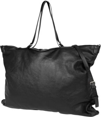 Saint Laurent Black Leather Shoulder Bag Tote Bag (Pre-Owned)