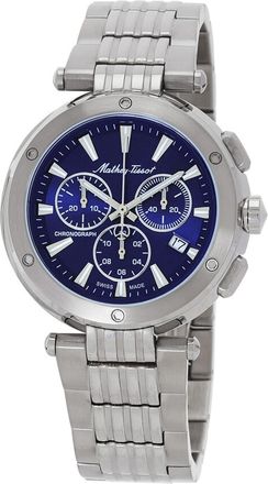 Mathey-Tissot Mens Neptune Chrono Blue Dial Watch