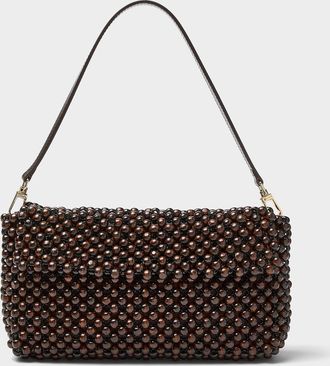 Staud Womens Timmy beaded shoulder bag
