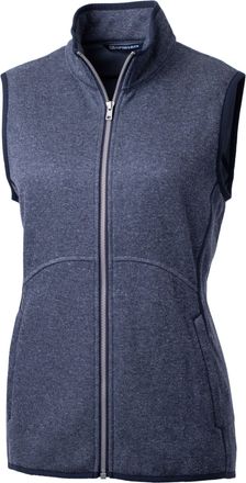 Cutter & Buck Mainsail Basic Sweater-Knit Womens Full Zip Vest