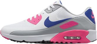 Nike Nike Air Max 90 G Golf Shoes (HV9305-101, White/Laser Pink/Concord), White/Laser Pink/Concord, 5.5 UK