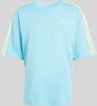 adidas Originals Loose Fit T-Shirt mit Logo Stitching in Tuerkis, Gr&ouml;&szlig;e XXL